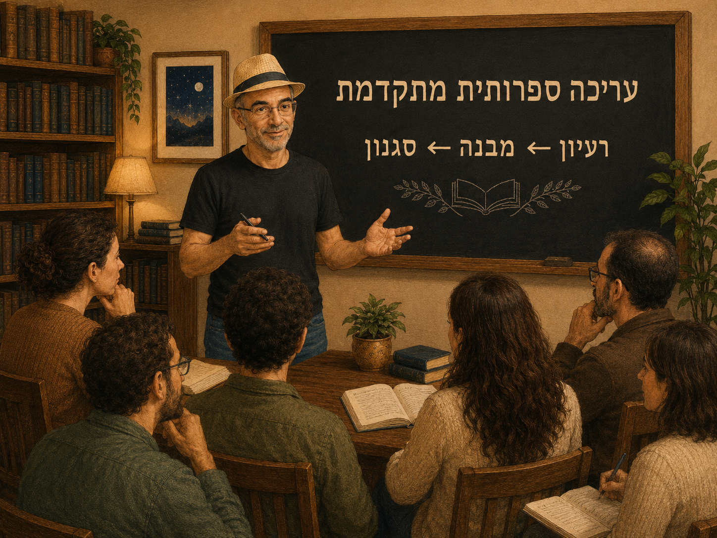 לירון פיין מלמד עריכה ספרותית מתקדמת: רעיון, מבנה, סגנון